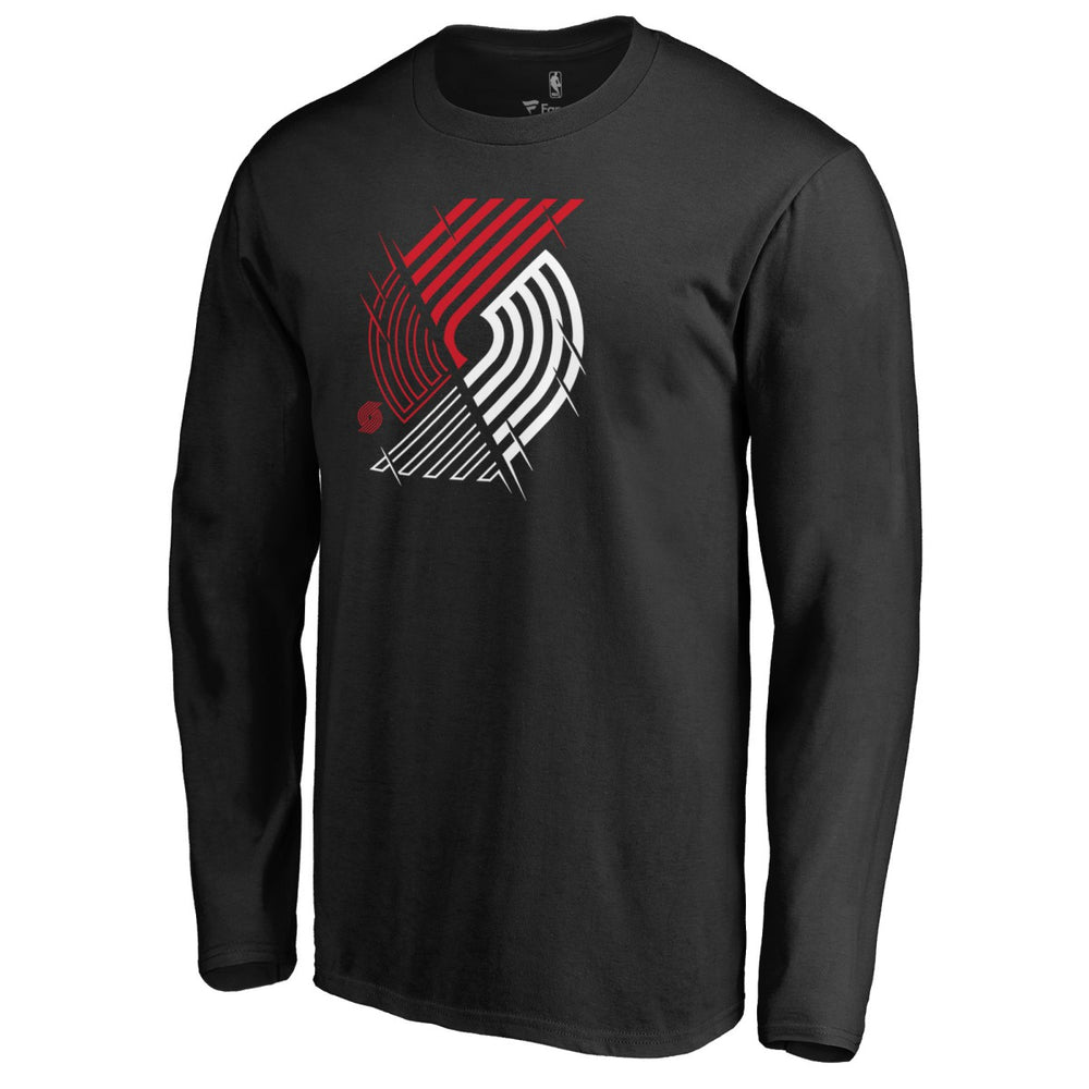 Portland Trail Blazers X-Ray Long Sleeve T-Shirt Black - NBA