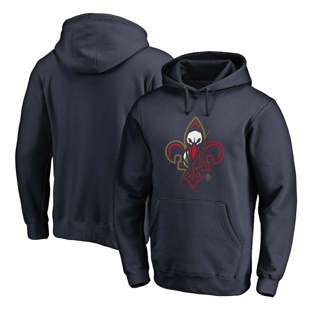 New Orleans Pelicans X-Ray Pullover Hoodie Navy - NBA