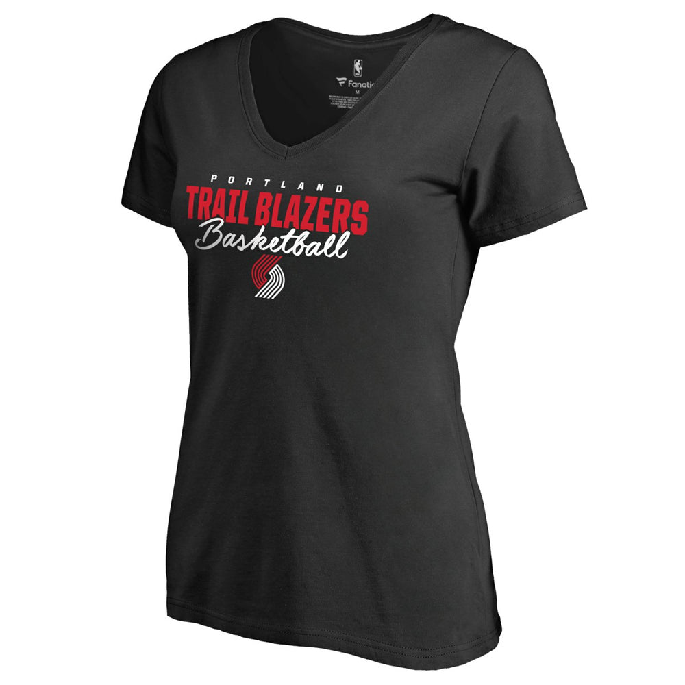 Portland Trail Blazers Women's Script Assist T-Shirt Black - NBA