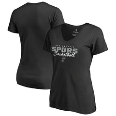 San Antonio Spurs Women's Script Assist T-Shirt Black - NBA