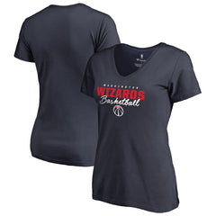 Washington Wizards Women's Script Assist V-Neck T-Shirt Navy - NBA