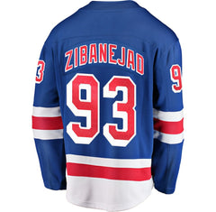 Mika Zibanejad New York Rangers Fanatics Home Breakaway Player Jersey - Blue - NHL