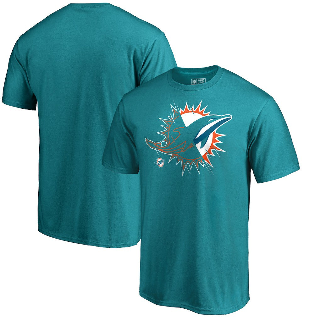 Miami Dolphins X-Ray T-Shirt Aqua | NFL