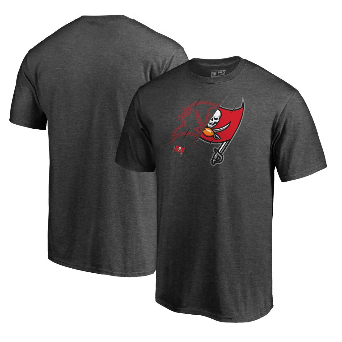 Tampa Bay Buccaneers X-Ray T-Shirt Heathered Gray | NFL