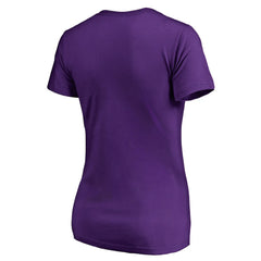 Minnesota Vikings Women's X-Ray Slim Fit V-Neck T-Shirt Purple | NFL
