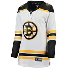 Boston Bruins Fanatics Women's Away Breakaway Jersey - White - NHL