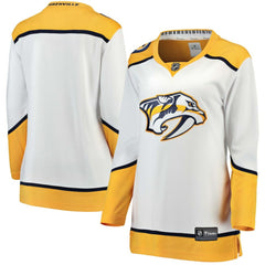 Nashville Predators Fanatics Women's Away Breakaway Jersey - White - NHL