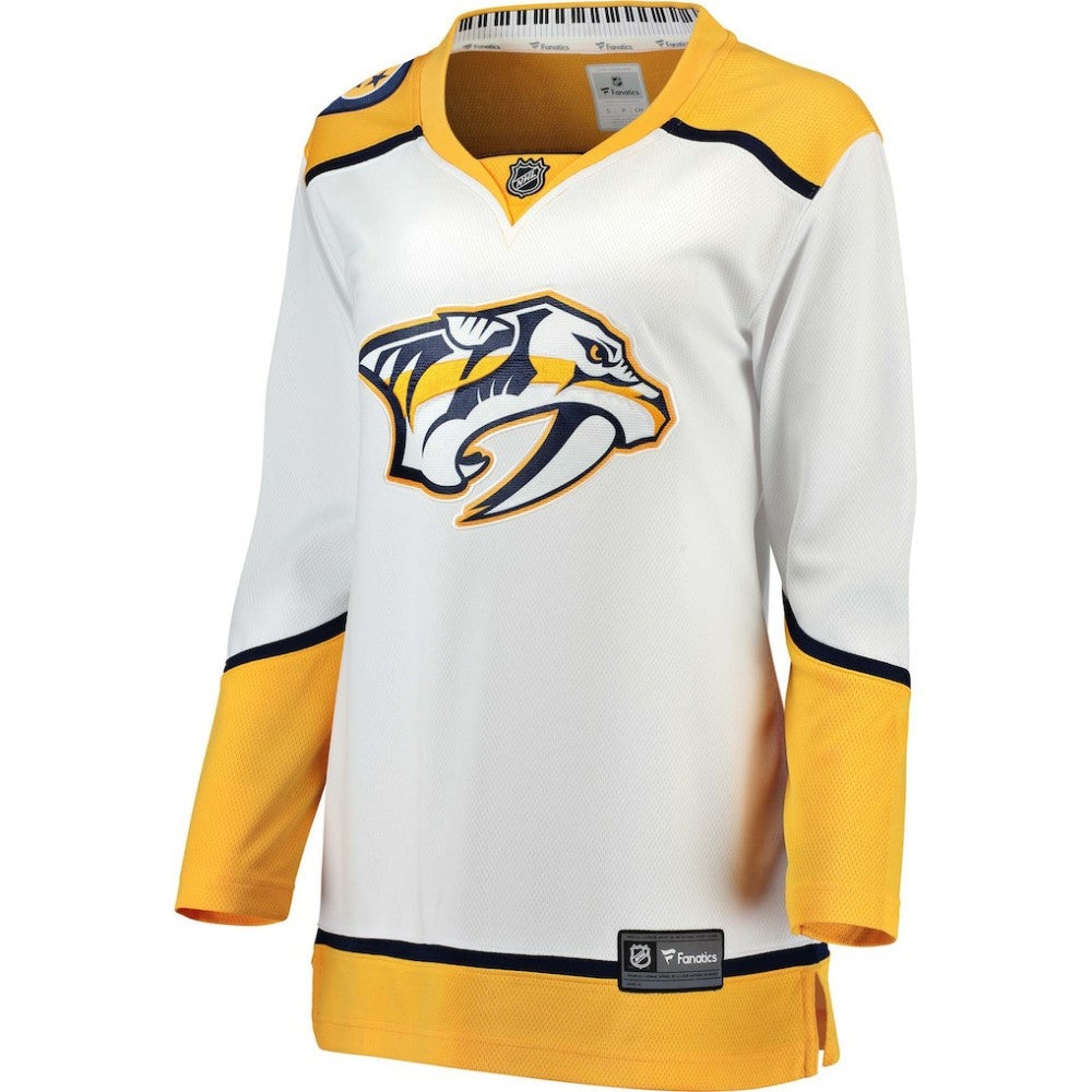 Nashville Predators Fanatics Women's Away Breakaway Jersey - White - NHL