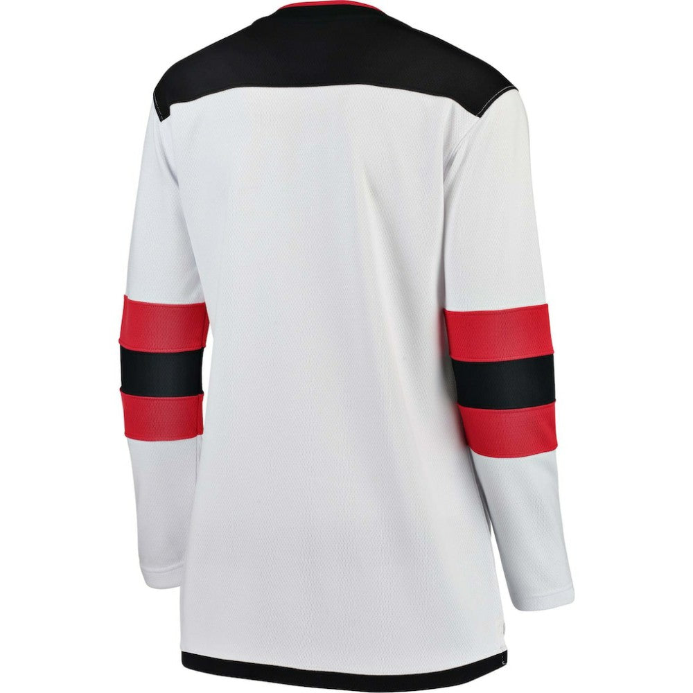 New Jersey Devils Fanatics Women's Away Breakaway Jersey - White - NHL