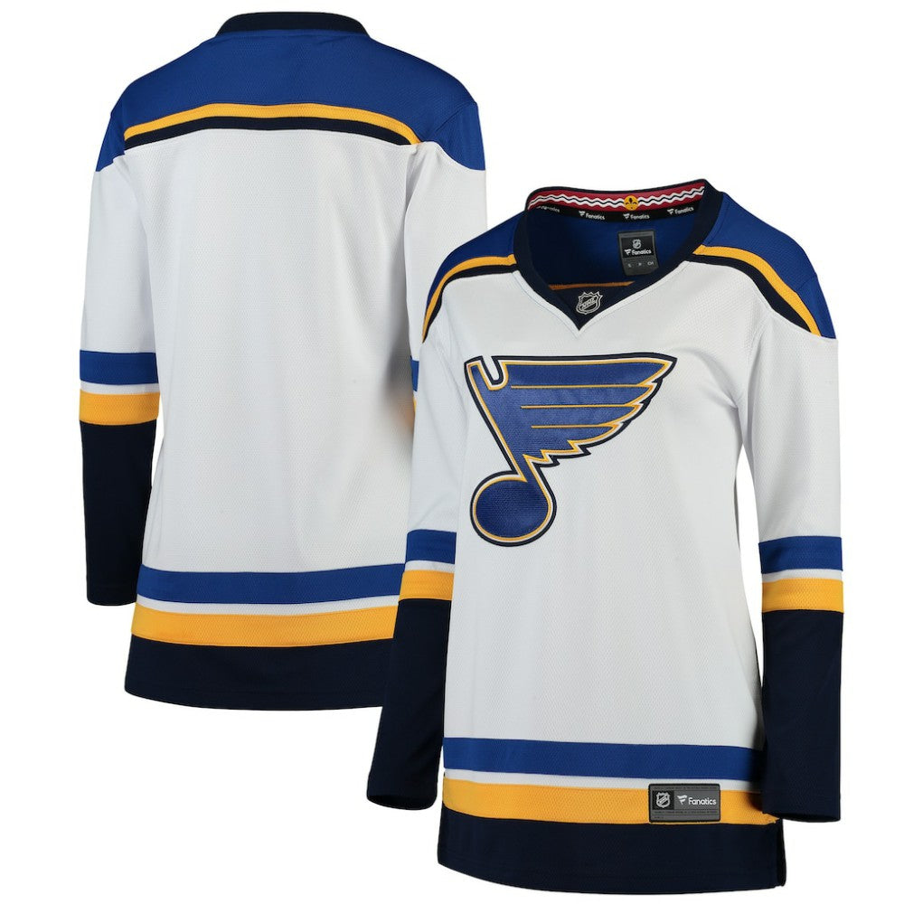St. Louis Blues Fanatics Women's Away Breakaway Jersey - White - NHL