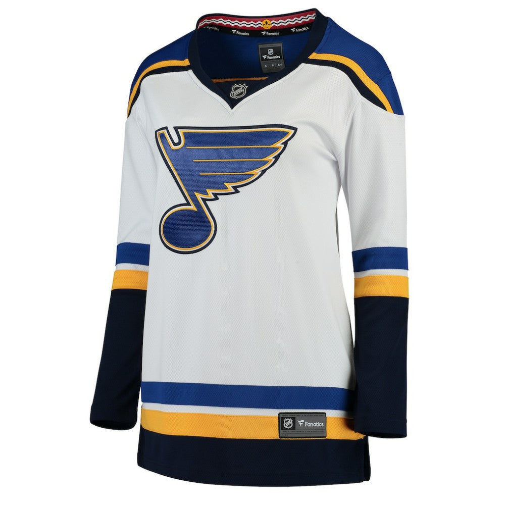 St. Louis Blues Fanatics Women's Away Breakaway Jersey - White - NHL