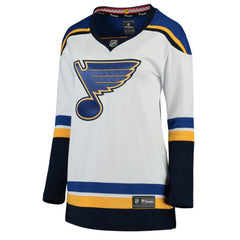 St. Louis Blues Fanatics Women's Away Breakaway Jersey - White - NHL