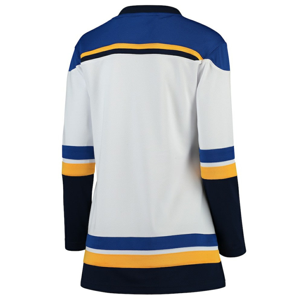 St. Louis Blues Fanatics Women's Away Breakaway Jersey - White - NHL