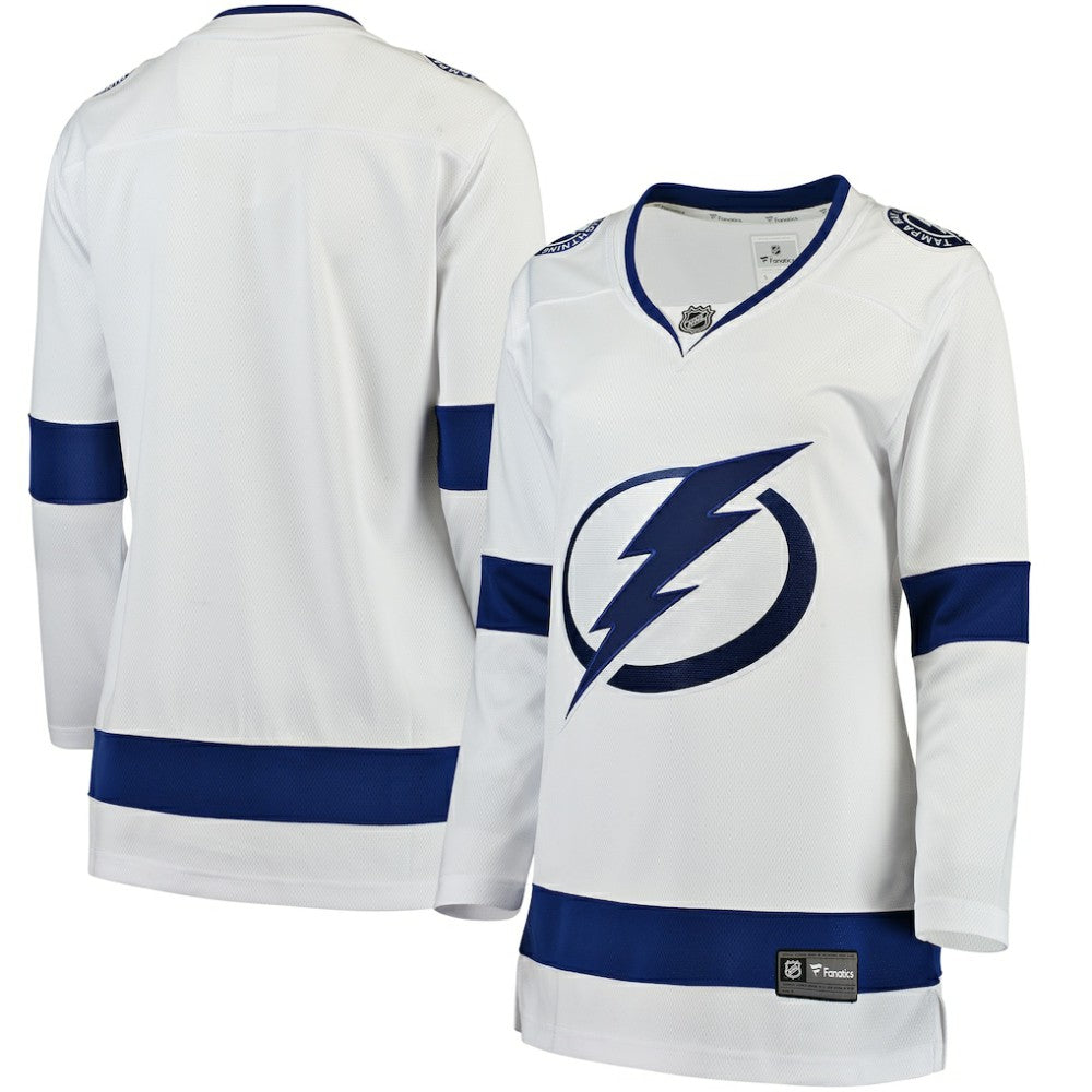 Tampa Bay Lightning Fanatics Women's Away Breakaway Jersey - White - NHL