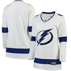 Tampa Bay Lightning Fanatics Women's Away Breakaway Jersey - White - NHL