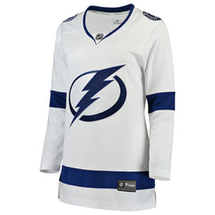 Tampa Bay Lightning Fanatics Women's Away Breakaway Jersey - White - NHL