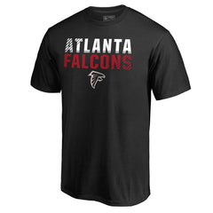 Atlanta Falcons Iconic Collection Fade Out T-Shirt Black | NFL
