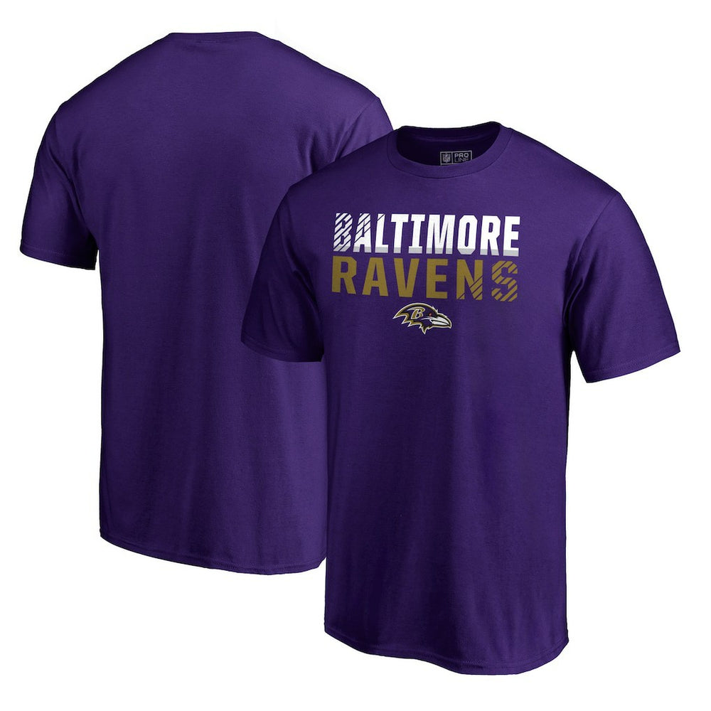 Baltimore Ravens Iconic Collection Fade Out T-Shirt Purple | NFL