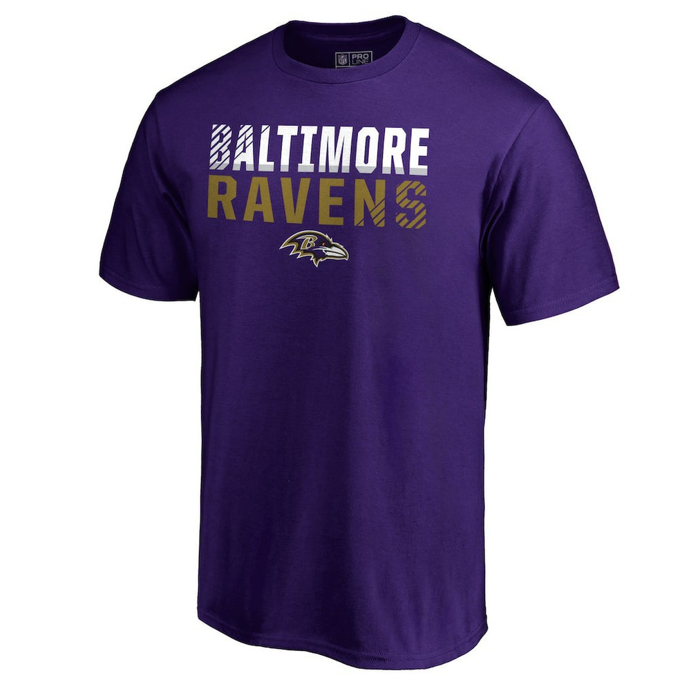 Baltimore Ravens Iconic Collection Fade Out T-Shirt Purple | NFL