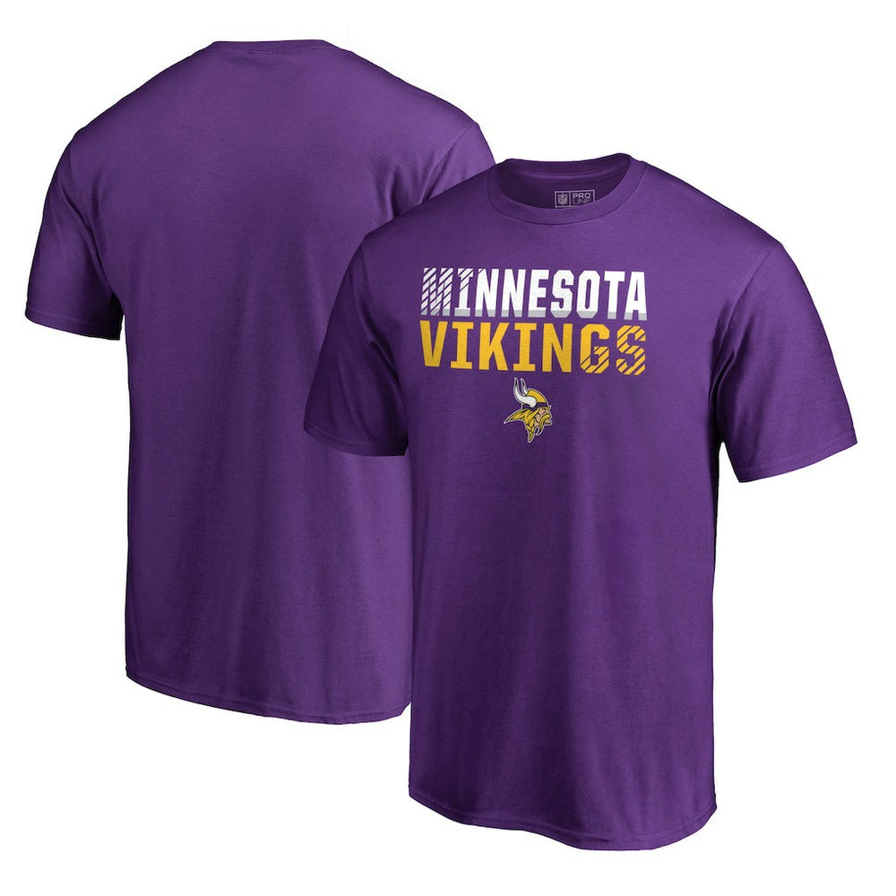Minnesota Vikings Iconic Collection Fade Out T-Shirt Purple | NFL
