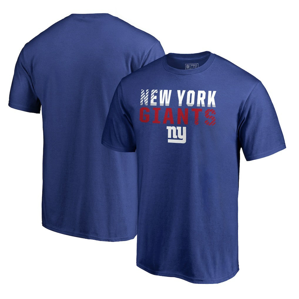 New York Giants Iconic Collection Fade Out T-Shirt Royal | NFL