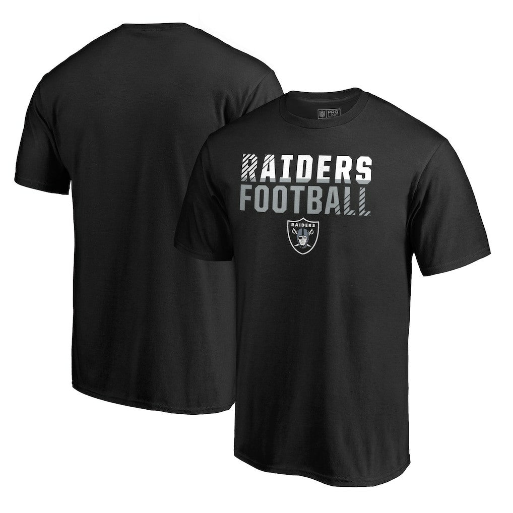 Las Vegas Raiders Iconic Collection Fade Out T-Shirt Black | NFL