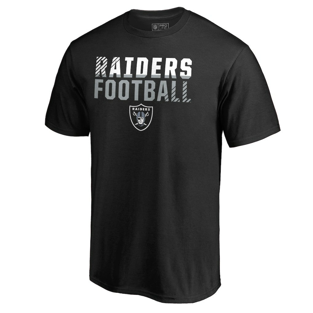 Las Vegas Raiders Iconic Collection Fade Out T-Shirt Black | NFL