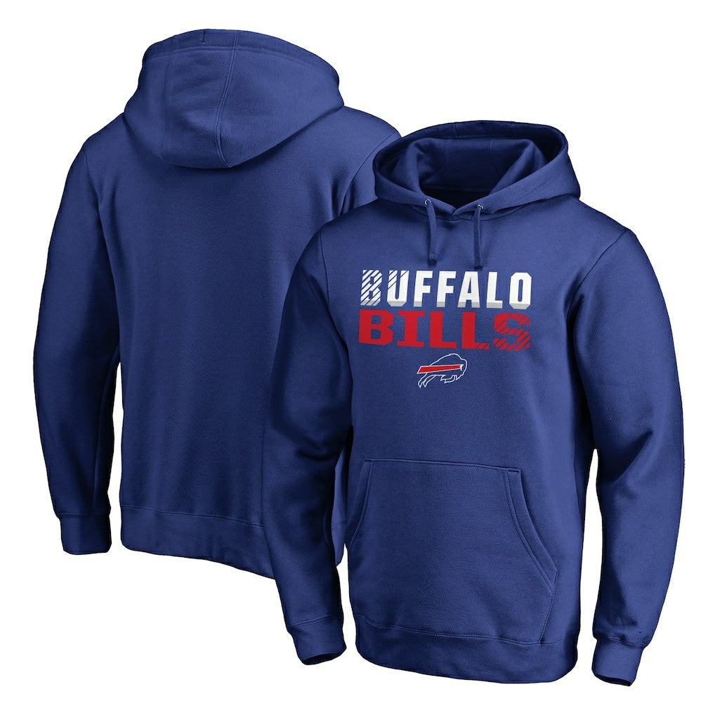 Buffalo Bills Iconic Collection Fade Out Pullover Hoodie Royal | NFL