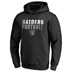 Las Vegas Raiders Iconic Collection Fade Out Pullover Hoodie Black | NFL