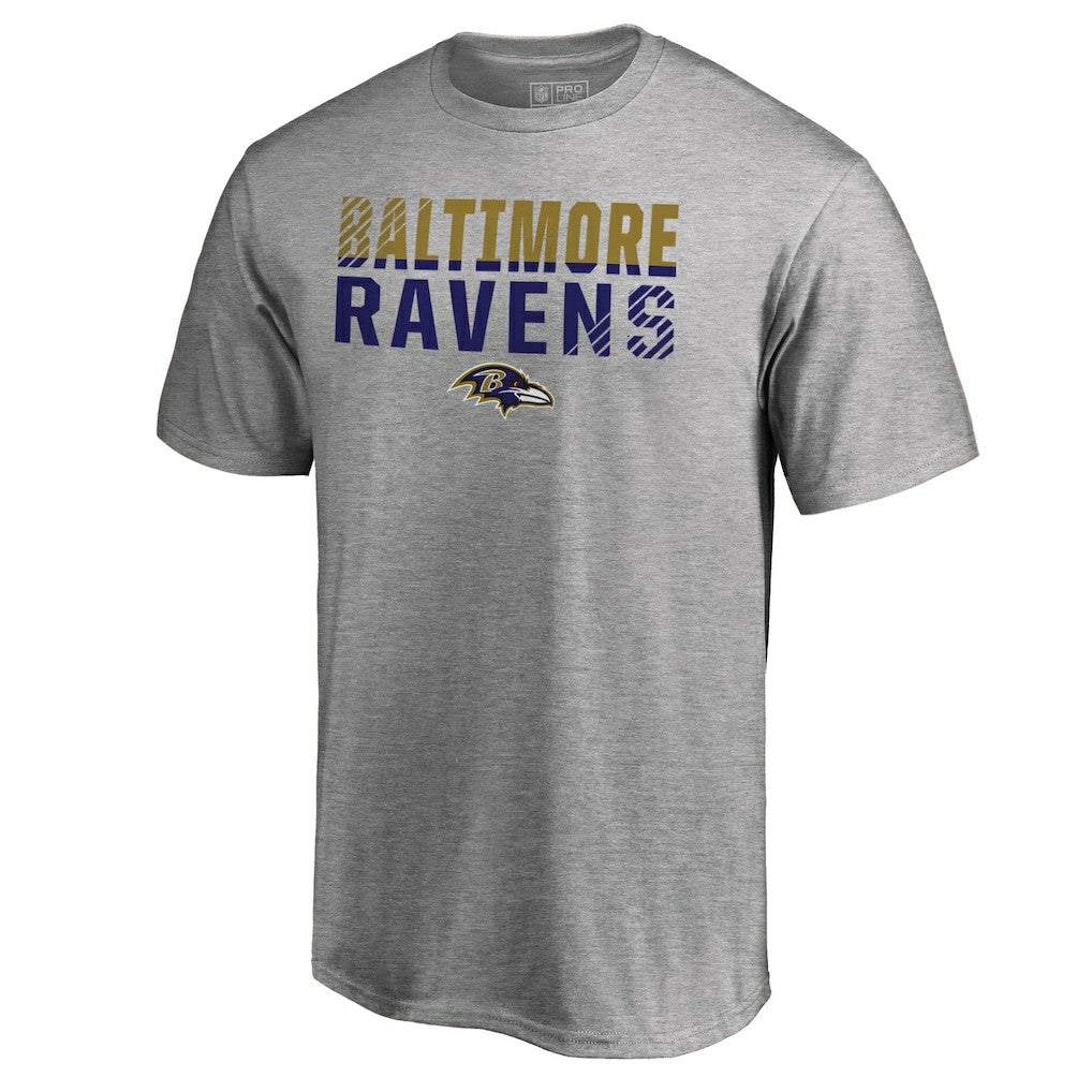 Baltimore Ravens Iconic Collection Fade Out T-Shirt Ash | NFL