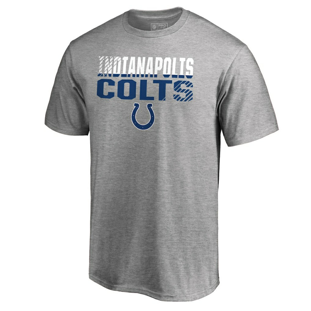 Indianapolis Colts Iconic Collection Fade Out T-Shirt Ash | NFL