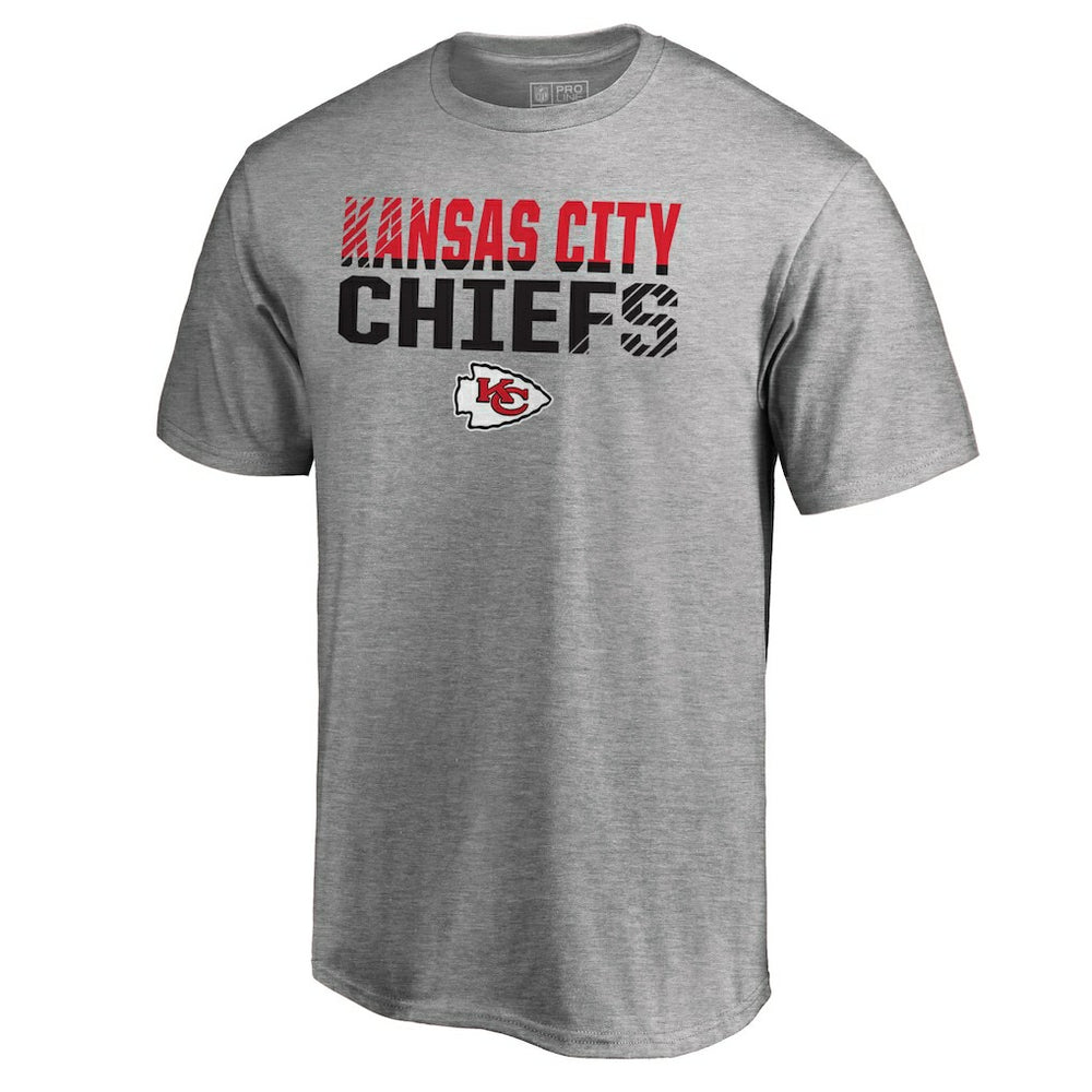 Kansas City Chiefs Iconic Collection Fade Out T-Shirt II Heather Gray | Fanatics