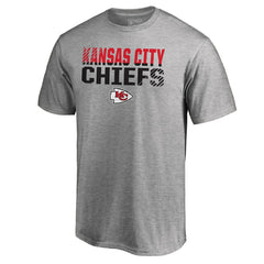 Kansas City Chiefs Iconic Collection Fade Out T-Shirt II Heather Gray | Fanatics