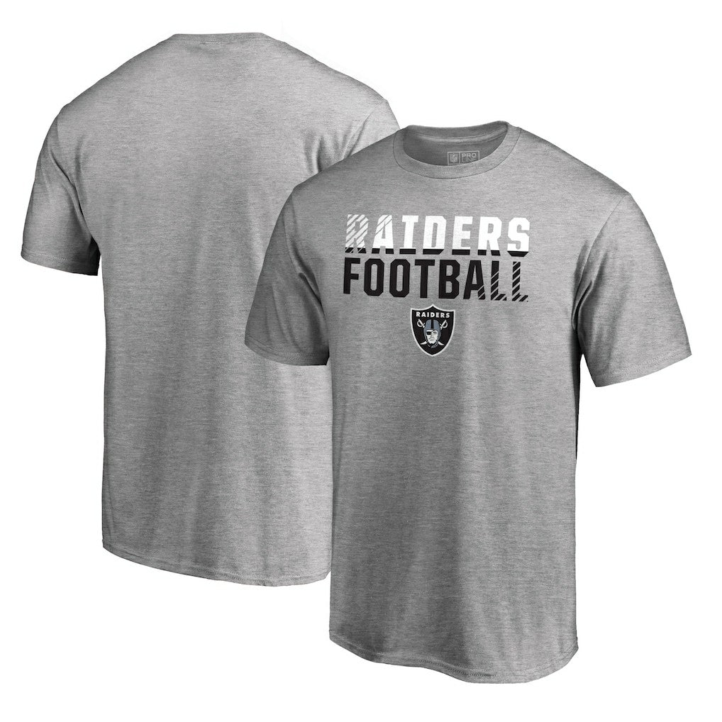 Las Vegas Raiders Iconic Collection Fade Out T-Shirt Ash | NFL