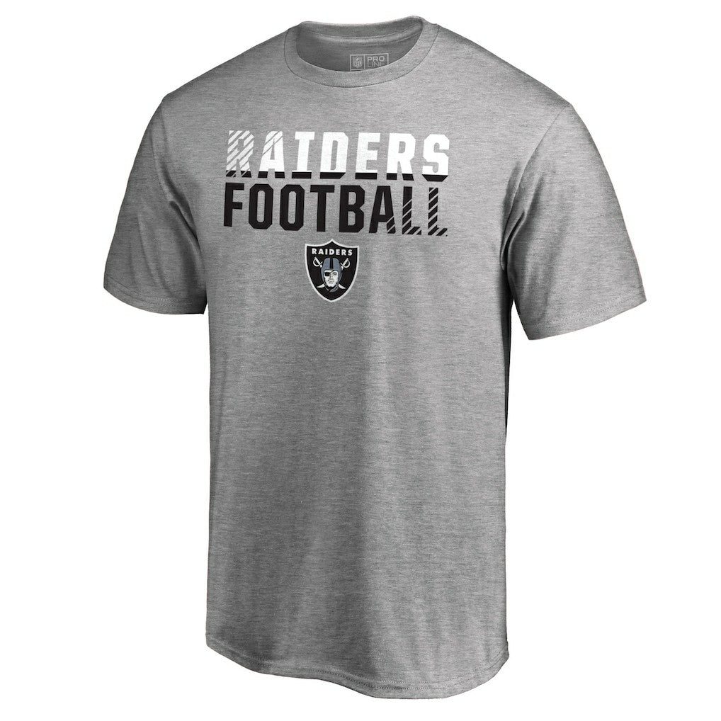 Las Vegas Raiders Iconic Collection Fade Out T-Shirt Ash | NFL