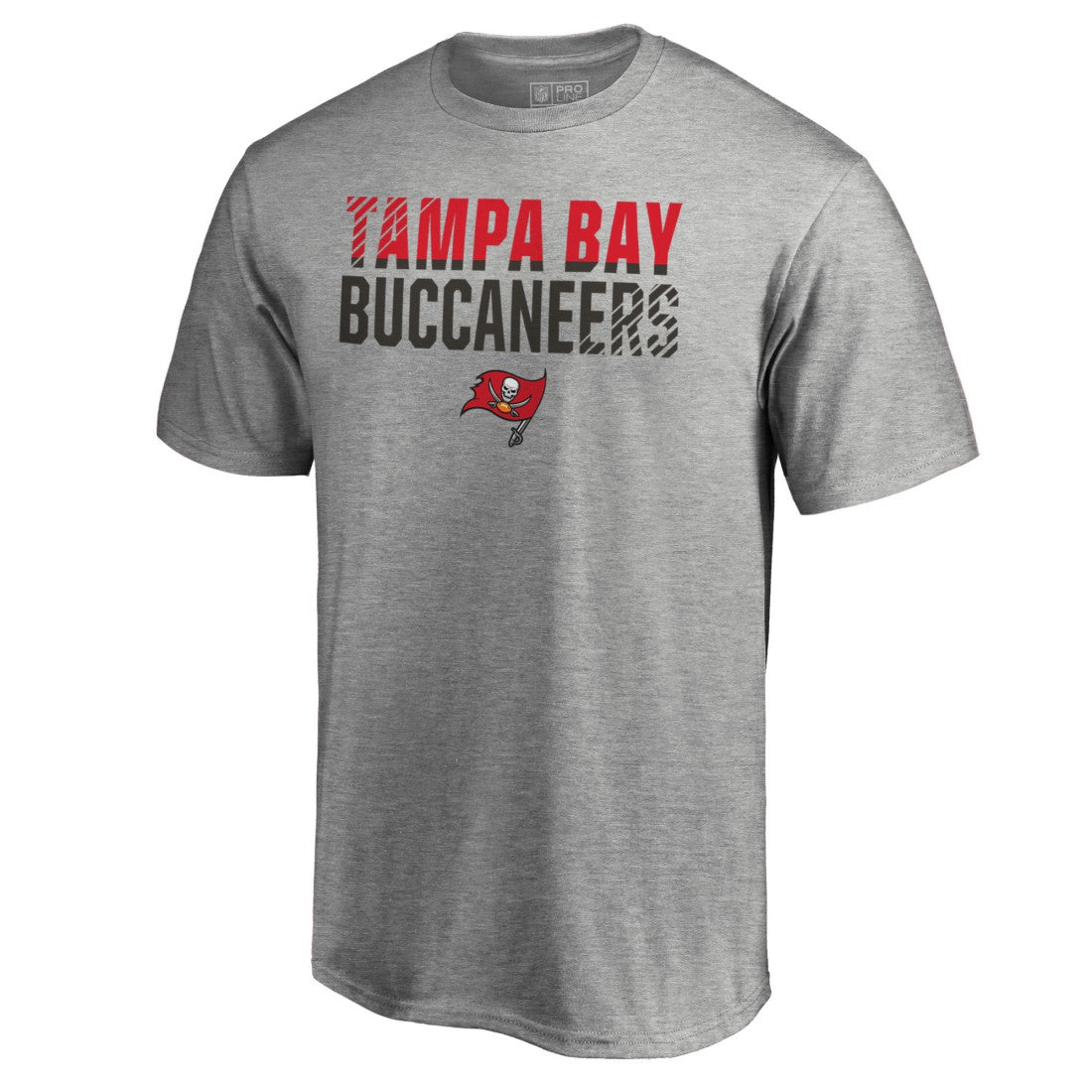 Tampa Bay Buccaneers Iconic Collection Fade Out T-Shirt II Heather Gray | NFL