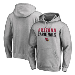 Arizona Cardinals Iconic Collection Fade Out Pullover Hoodie Ash | NFL