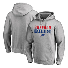 Buffalo Bills Iconic Collection Fade Out Pullover Hoodie Ash | NFL