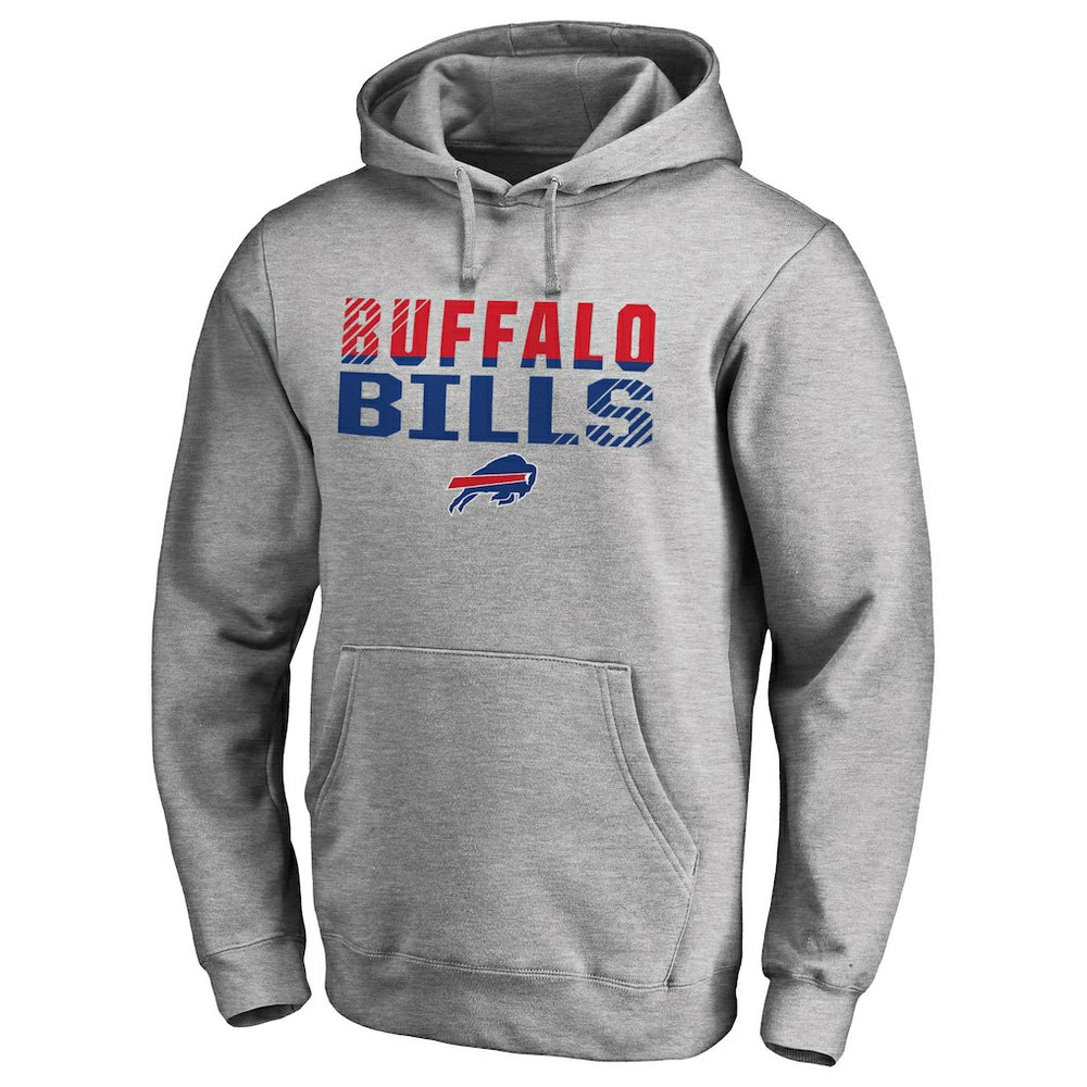 Buffalo Bills Iconic Collection Fade Out Pullover Hoodie Ash | NFL