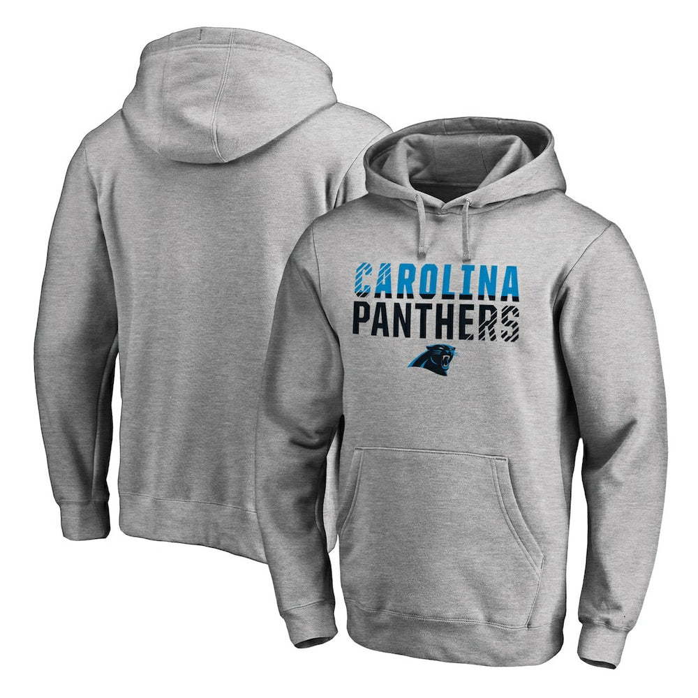 Carolina Panthers Iconic Collection Fade Out Pullover Hoodie Ash | NFL