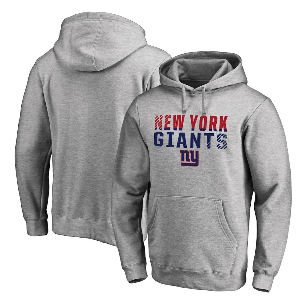 New York Giants Iconic Collection Fade Out Pullover Hoodie Ash | NFL