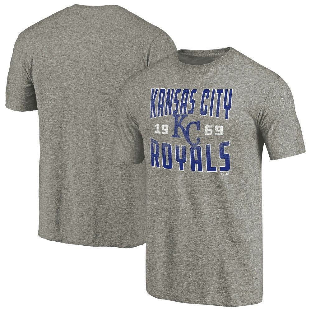 Kansas City Royals Cooperstown Collection Antique Stack Tri-Blend T-Shirt - MLB
