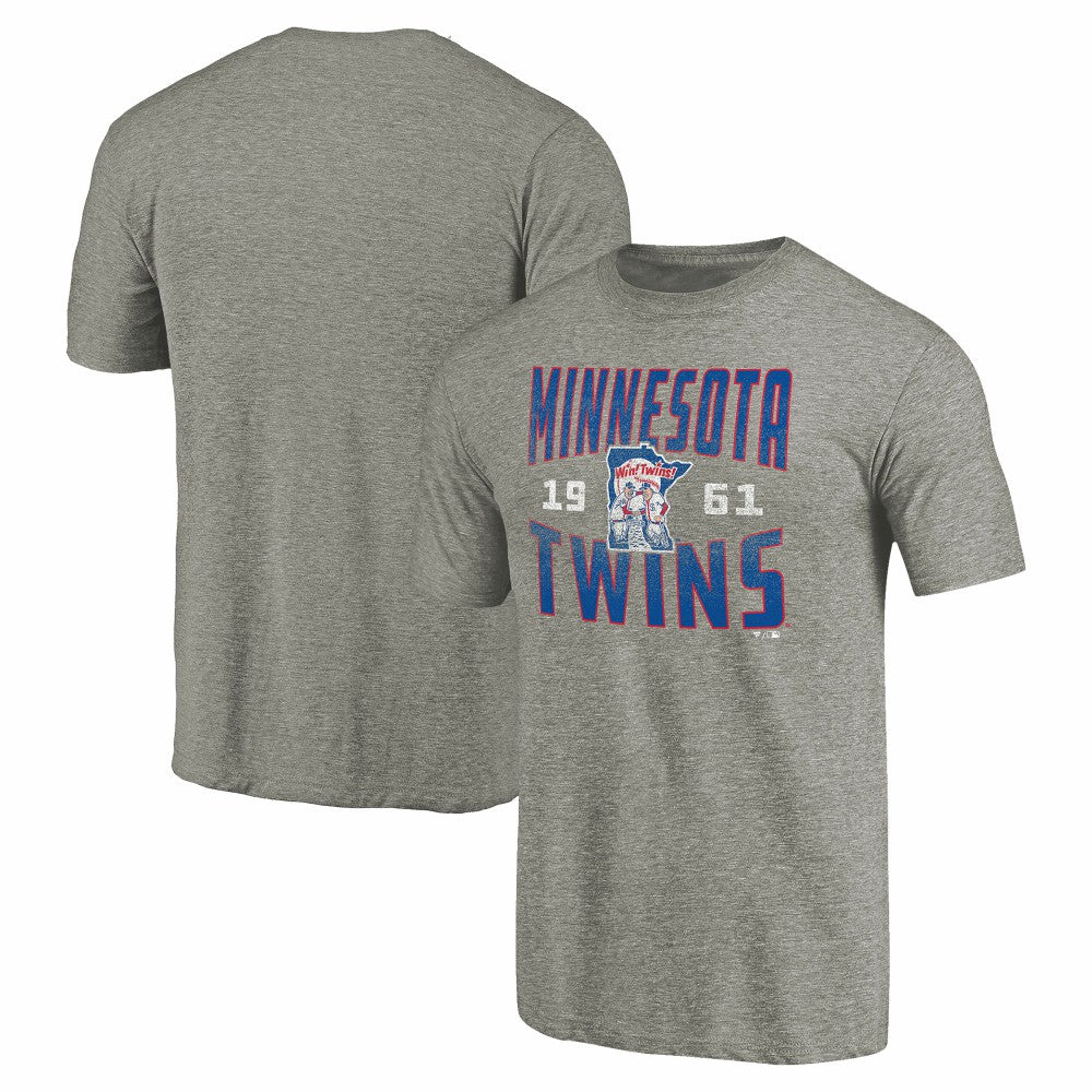 Minnesota Twins Cooperstown Collection Antique Stack Tri-Blend T-Shirt - MLB
