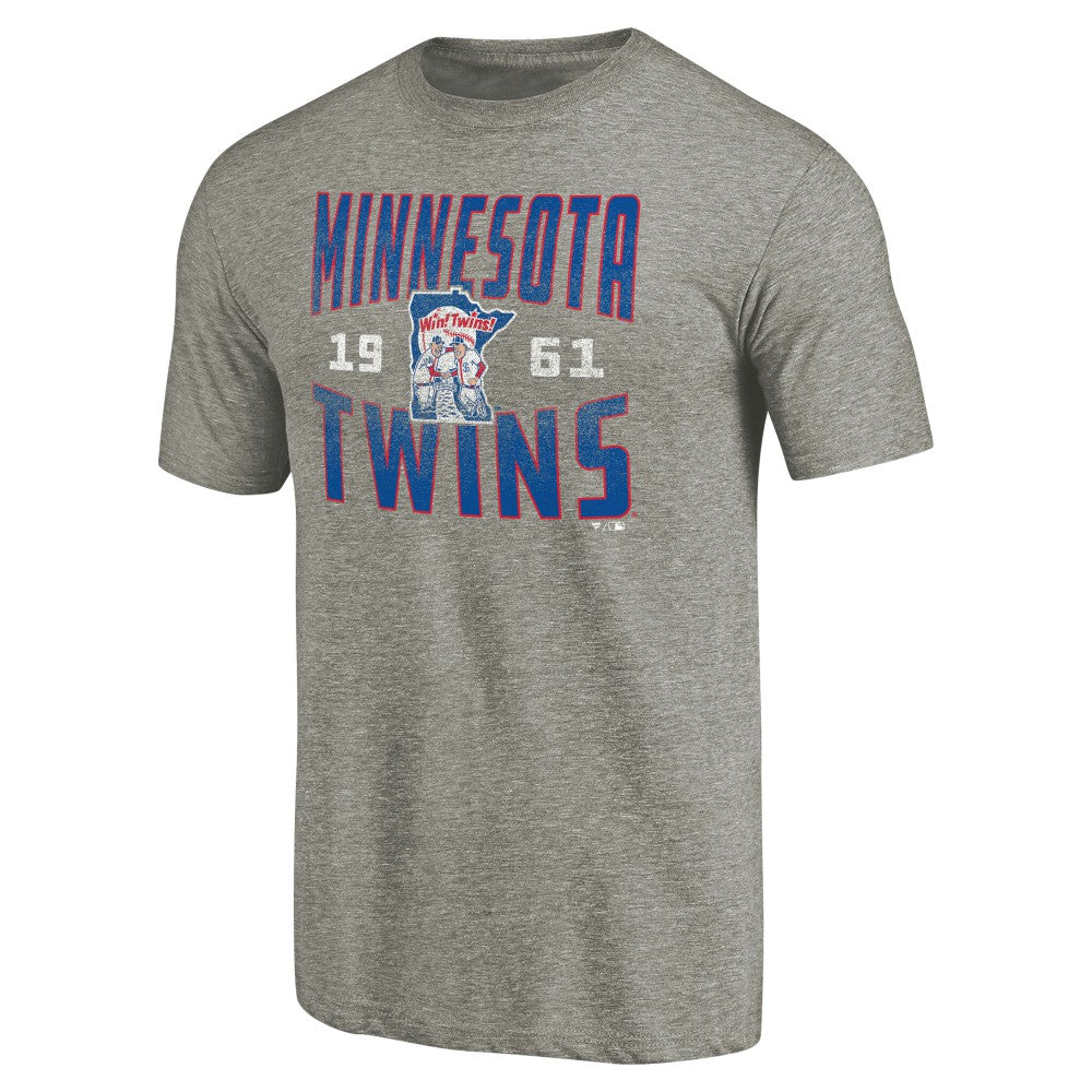 Minnesota Twins Cooperstown Collection Antique Stack Tri-Blend T-Shirt - MLB