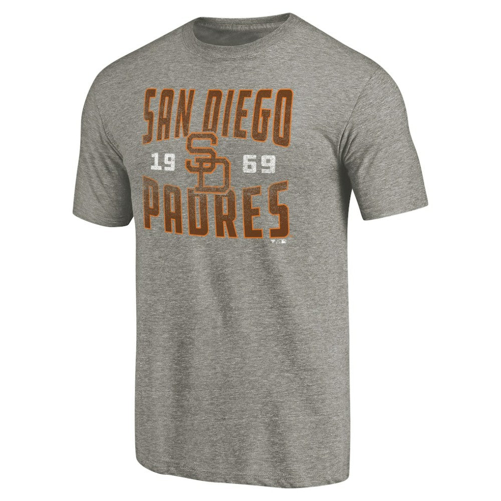 San Diego Padres Cooperstown Collection Antique Stack Tri-Blend T-Shirt - MLB