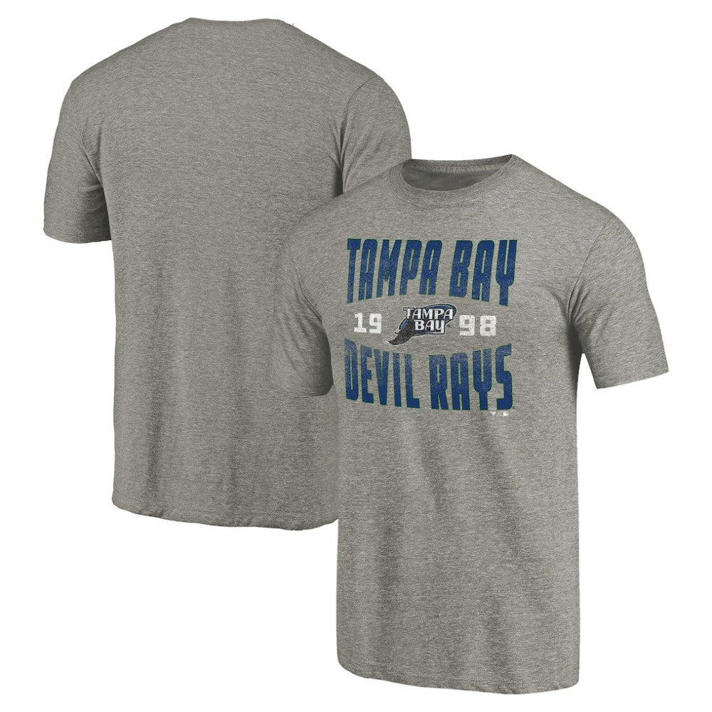 Tampa Bay Rays Cooperstown Collection Antique Stack Tri-Blend T-Shirt - MLB