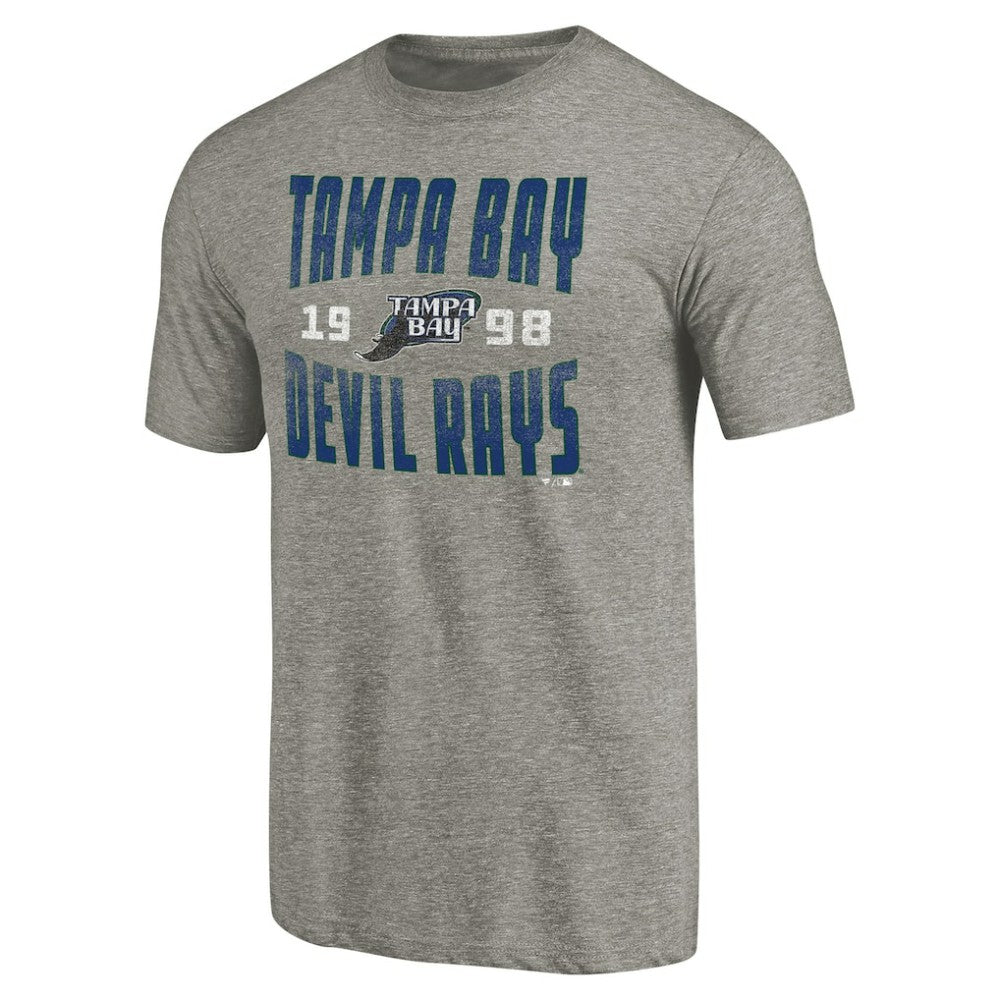 Tampa Bay Rays Cooperstown Collection Antique Stack Tri-Blend T-Shirt - MLB