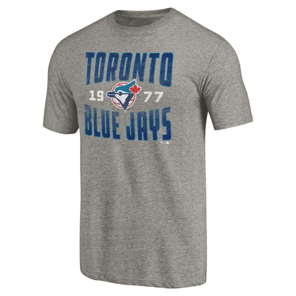 Toronto Blue Jays Cooperstown Collection Antique Stack Tri-Blend T-Shirt - MLB