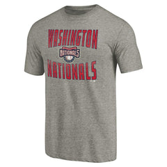 Washington Nationals Cooperstown Collection Antique Stack Tri-Blend T-Shirt - MLB