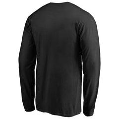 New Orleans Saints Iconic Collection On Side Stripe Long Sleeve T-Shirt Black | NFL